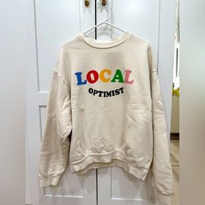 Local Optimist M Unisex Cream Sweatshirt